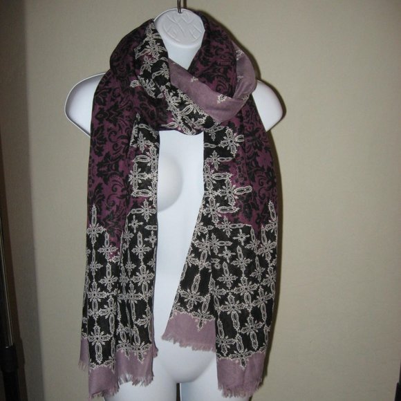 Betty Jackson Black Scarf NWOT - Picture 3 of 7
